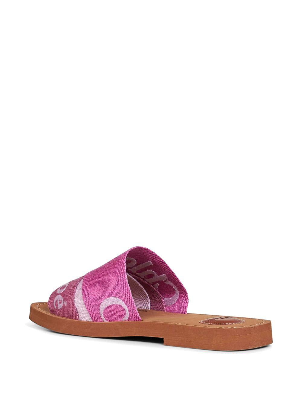 logo-print sandals C23U188EF 595 CHLOÉ 