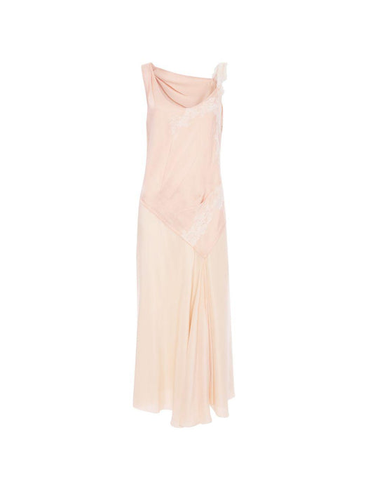 lace-trim midi dress 1226WDR007331A 9807 VICTORIA BECKHAM 