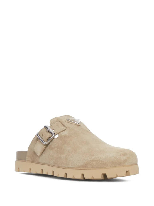 Logo buckle suede mules 2S3003 FG000 054F0F24 PRADA 