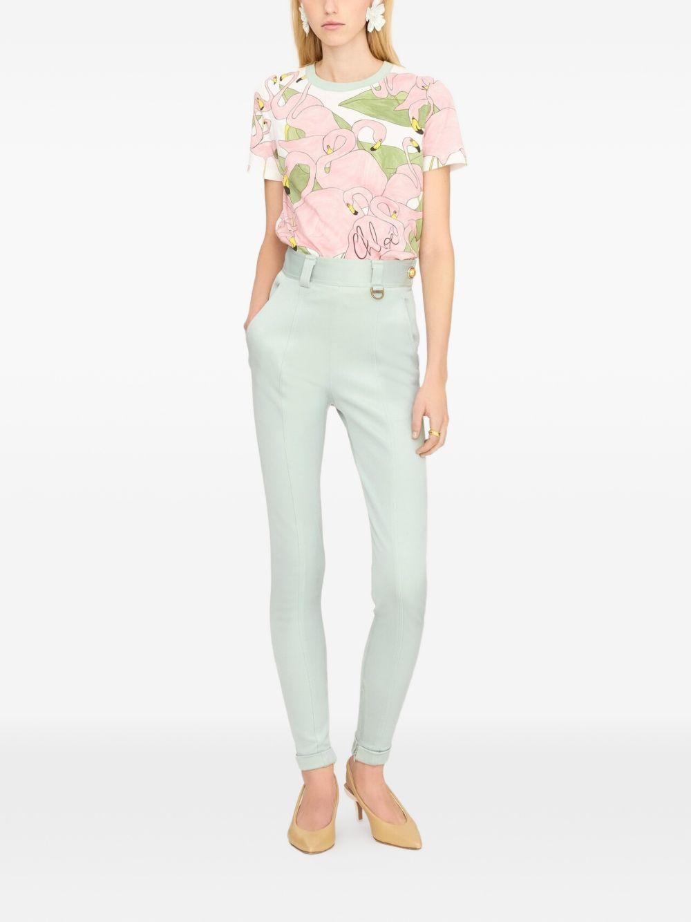 flamingo print t-shirt 26UJH08287 107 CHLOÉ 