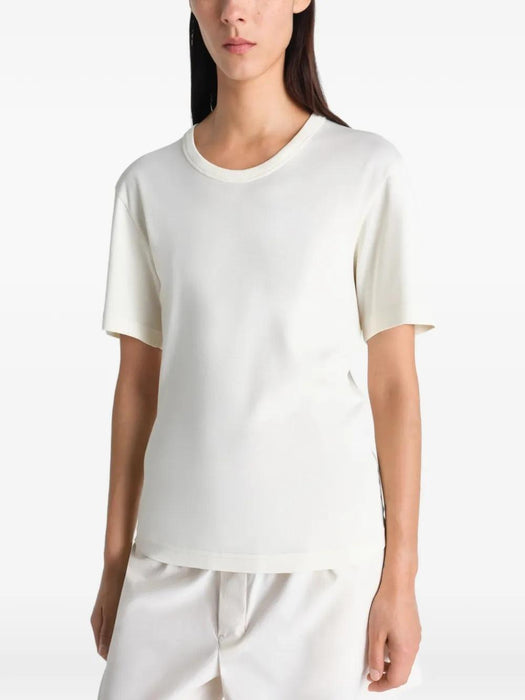 Cotton T-shirt TS0002 LJ1016LIGHT CREAM WH048 LEMAIRE 