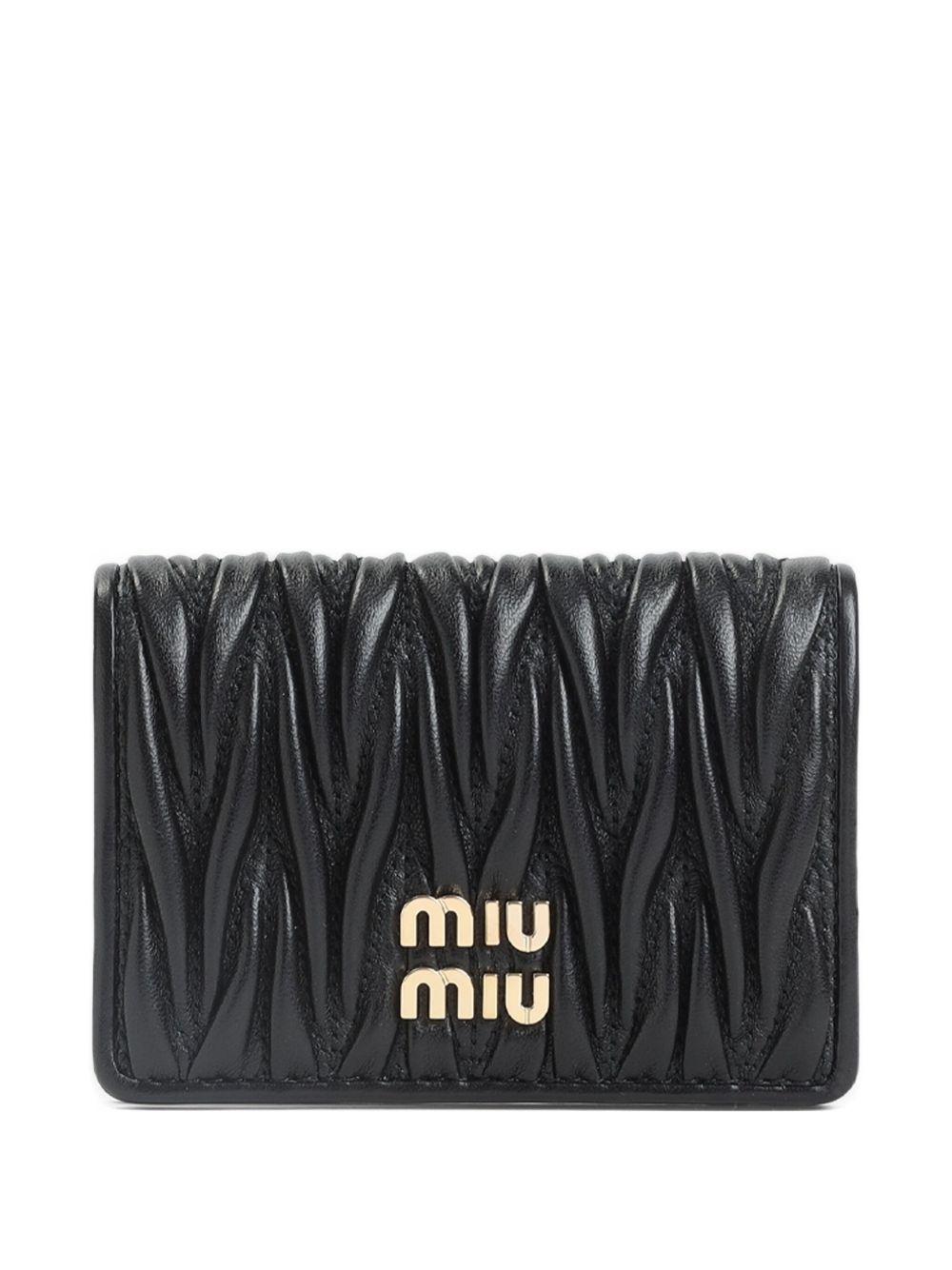 matelassé leather wallet 5MC103 AFPPF0002 MIU MIU 