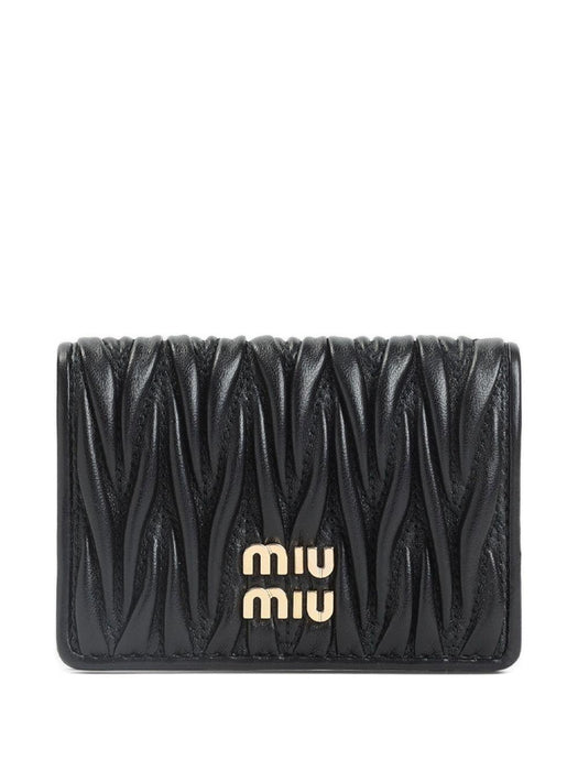 matelassé leather wallet 5MC103 AFPPF0002 MIU MIU 