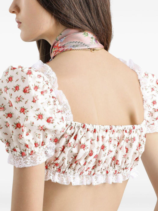 floral-print cropped top F7BG2T HS5UBHA5XJ DOLCE & GABBANA 