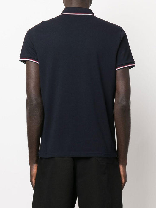 striped trim polo shirt L10918A70300 8455677X MONCLER 