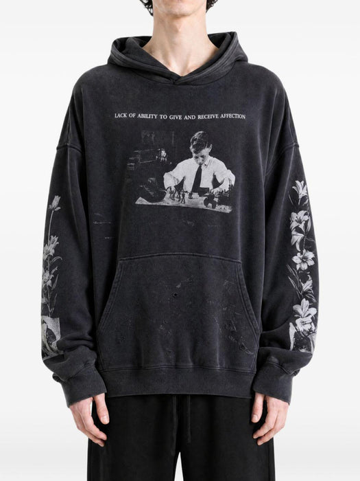 HEAD AGAINST THE BARS HOODIE 02-0514 WASHED BLACK ENFANTS RICHES DÉPRIMÉS 