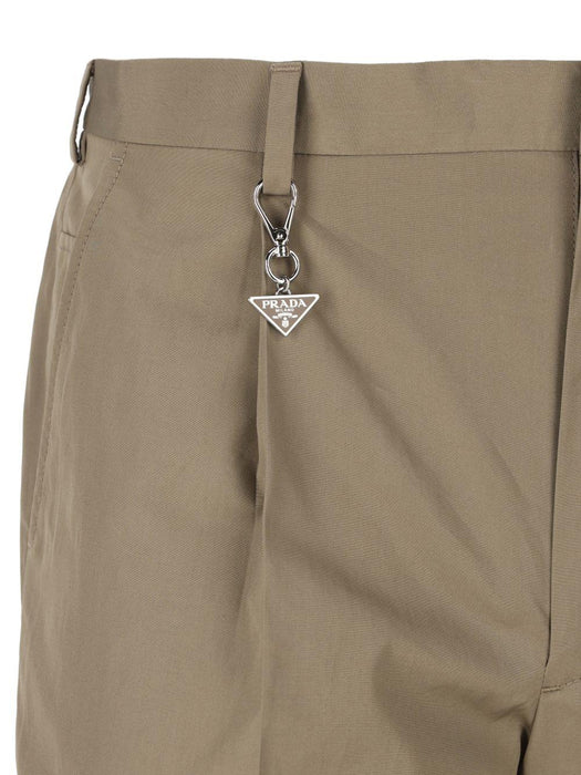 tailored cotton poplin trousers UP0419 S OOO 1XV2F0JDS PRADA 