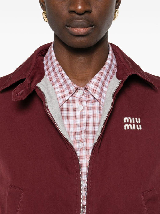 logo-embroidered gilet ML1470 S OOO 19CVF0399 MIU MIU 