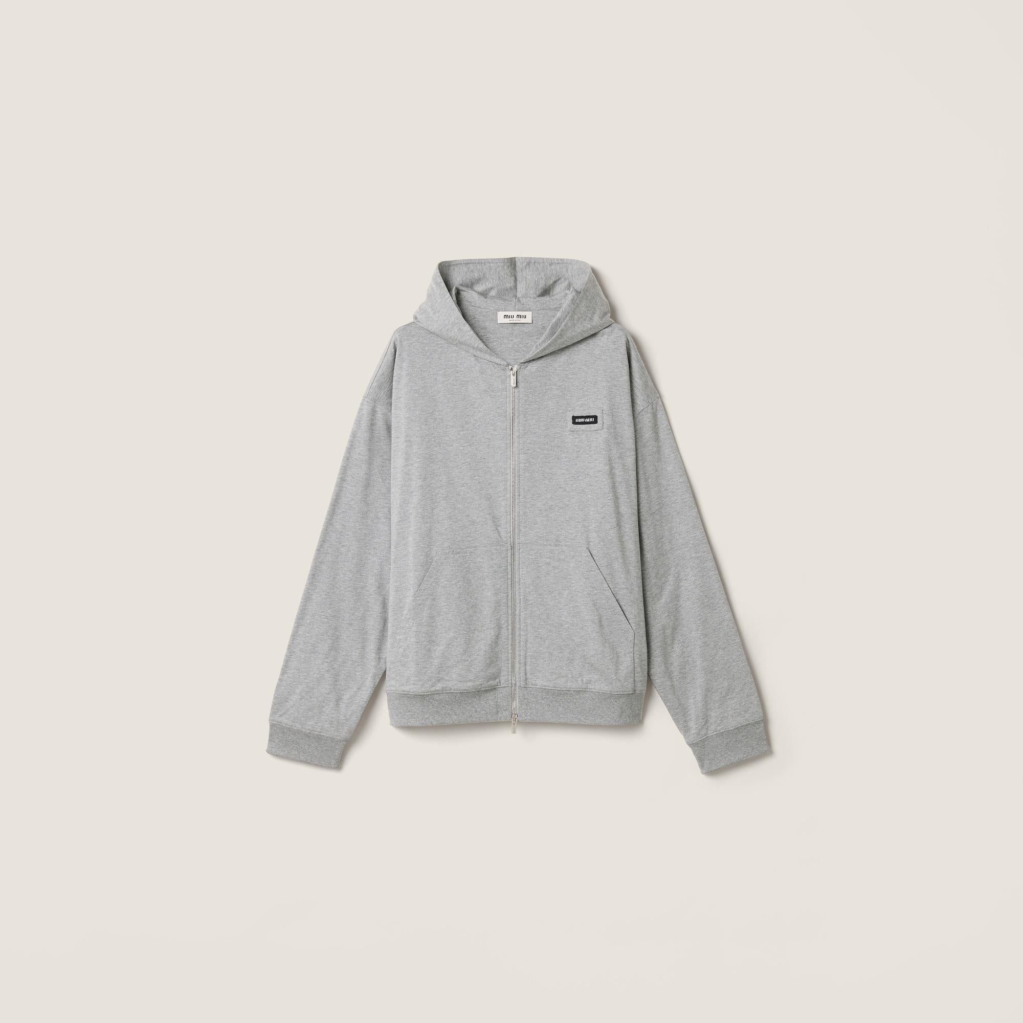 Zip-up hoodie MJLA63 192DF0031 MIU MIU 