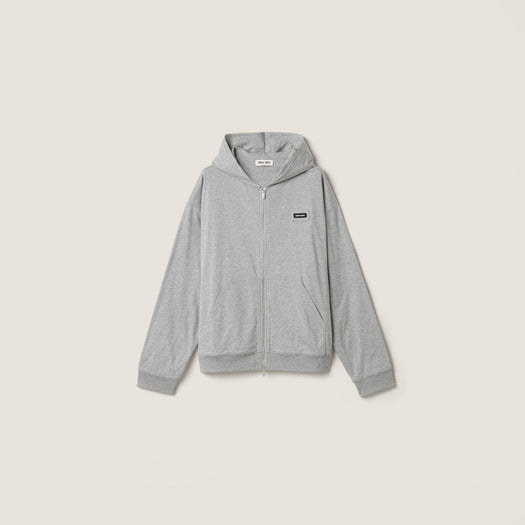 Zip-up hoodie MJLA63 192DF0031 MIU MIU 