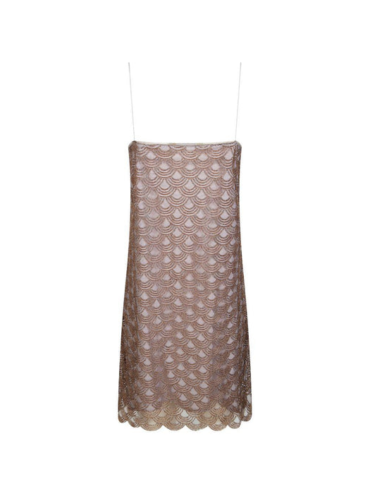 scallop embellished mini dress<BR/><BR/> 1160651256 1256 ROTATE 