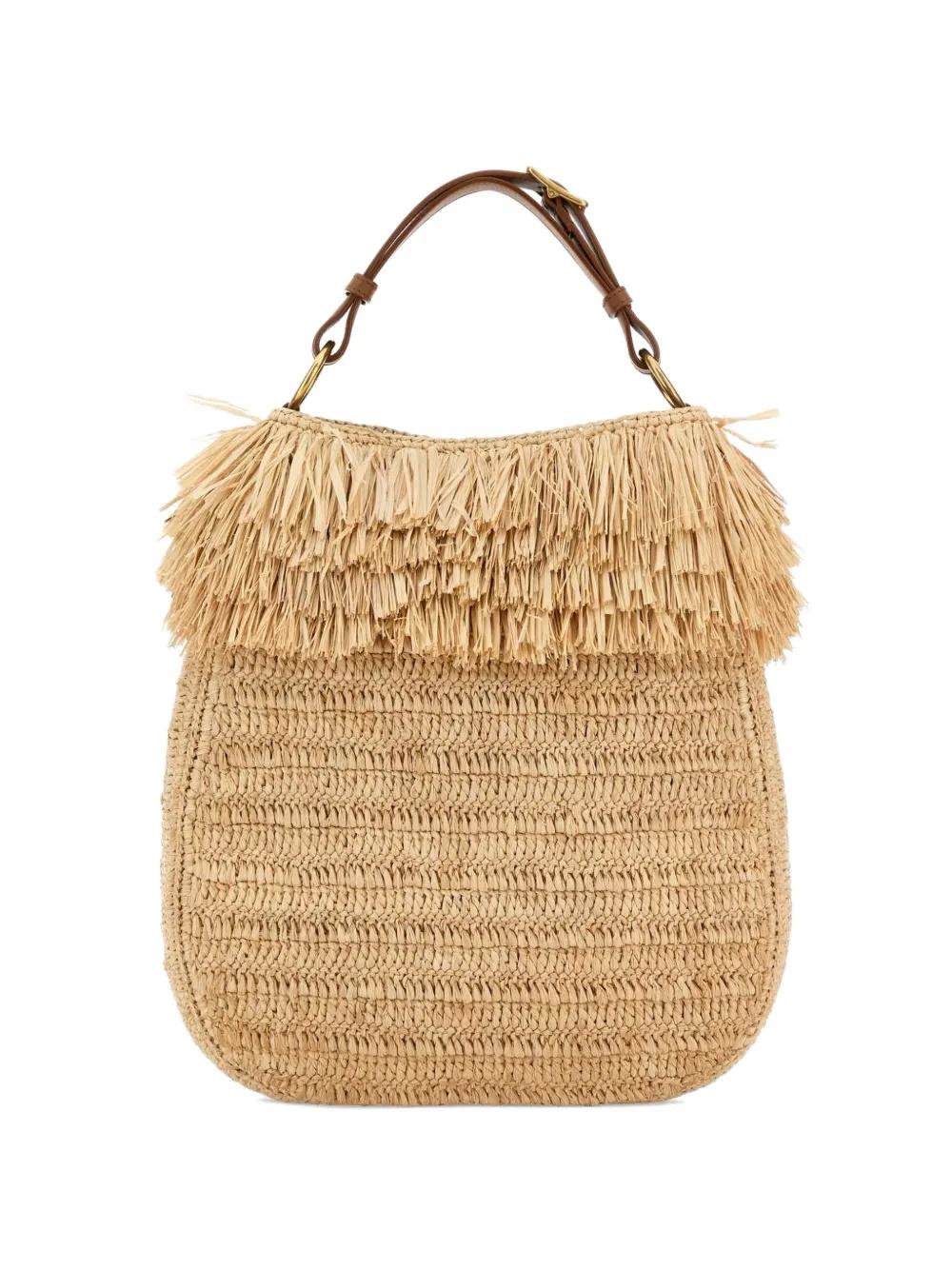 Roady raffia fringed tote bag 862920 GAAGC2791 SAINT LAURENT 
