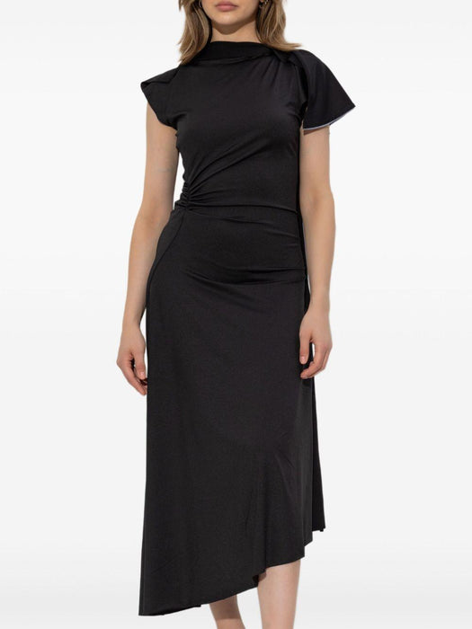 asymmetrical draped dress 1325JDR006471A 9459 VICTORIA BECKHAM 