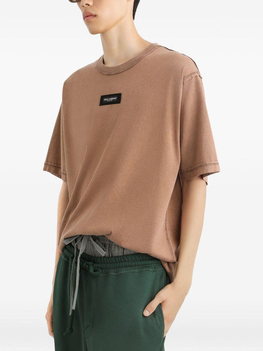 Cotton T-shirt with print G8RI4T G7P1OM0672 DOLCE & GABBANA 