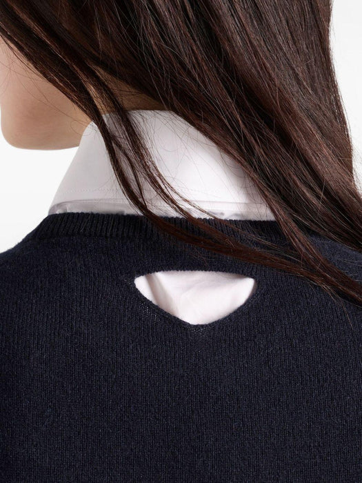 short-sleeve crew-neck sweater P24R2B S OOO 17KCF0008 PRADA 