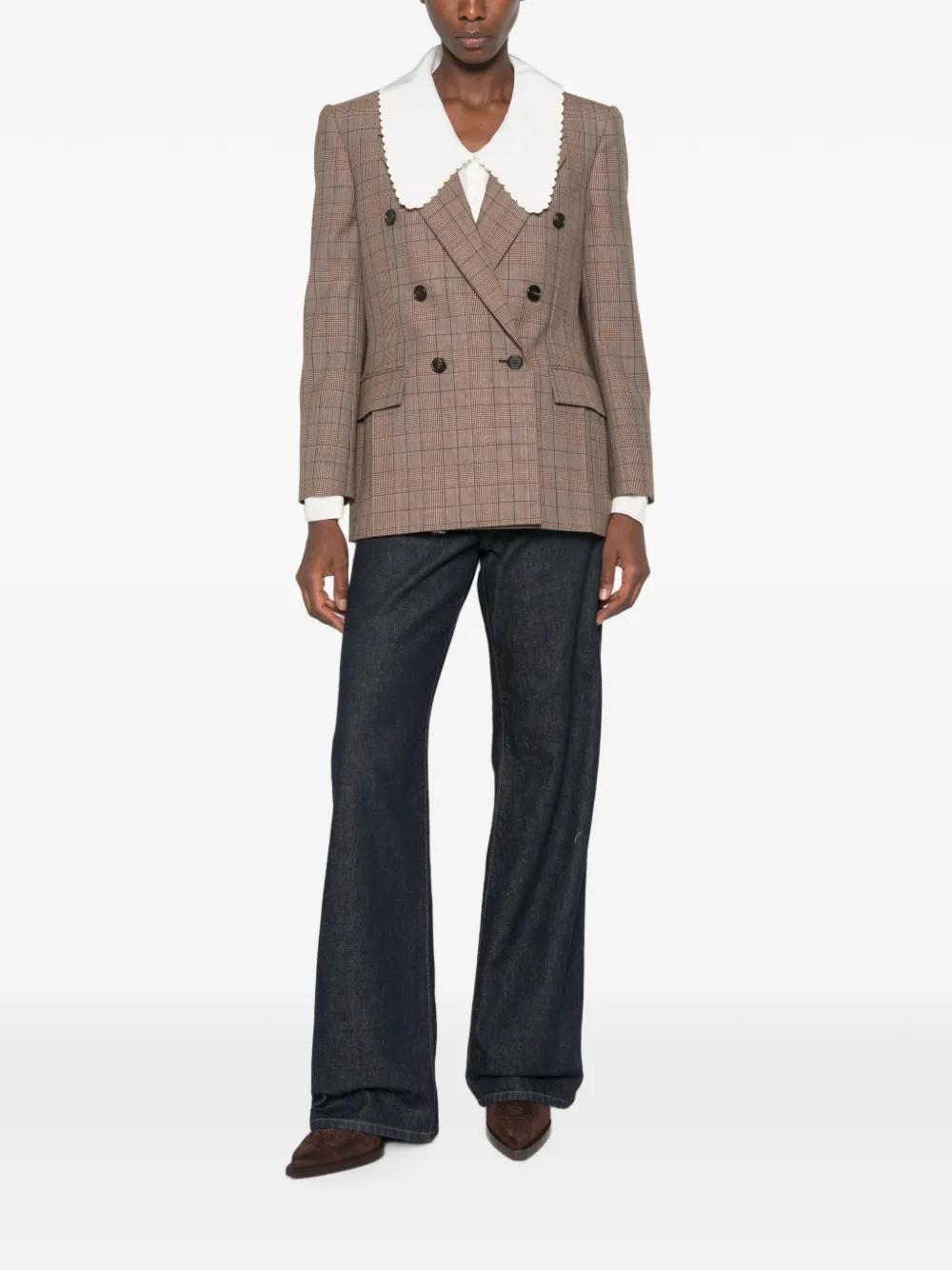 Double-breasted checked jacket CH26AVE78164 1 93C CHLOÉ 
