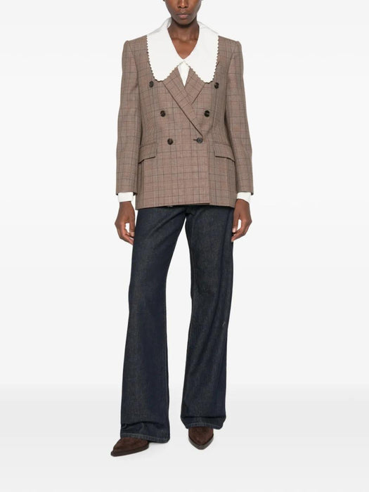 Double-breasted checked jacket CH26AVE78164 1 93C CHLOÉ 