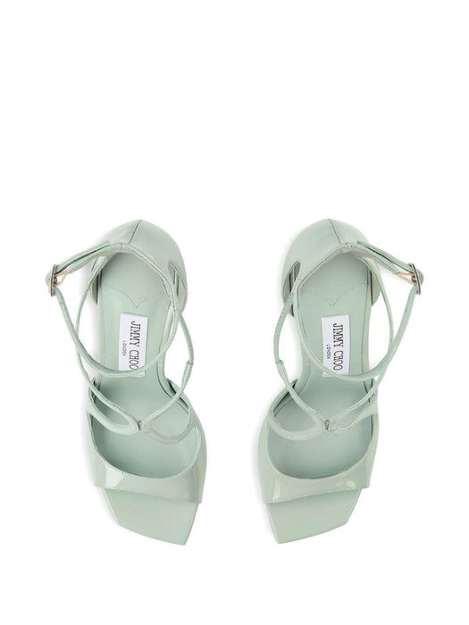 Azia 95 strappy sandals AZIA 95 PAT VERDE JIMMY CHOO 