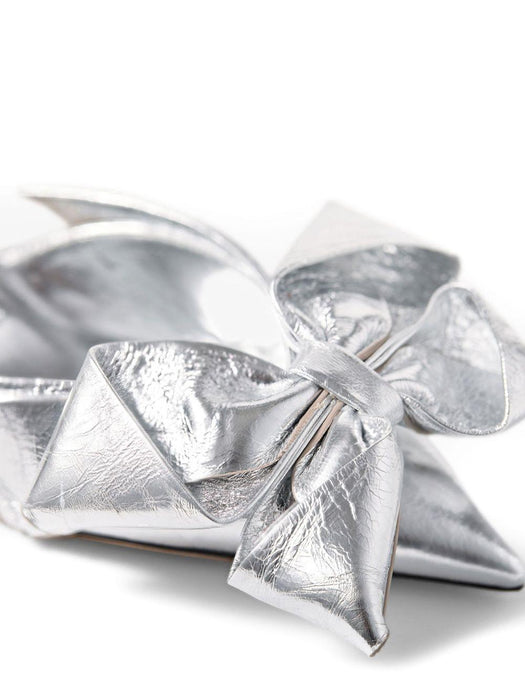 JIMMY CHOO STAZ MULE 50 GWGSILVER/SILVER