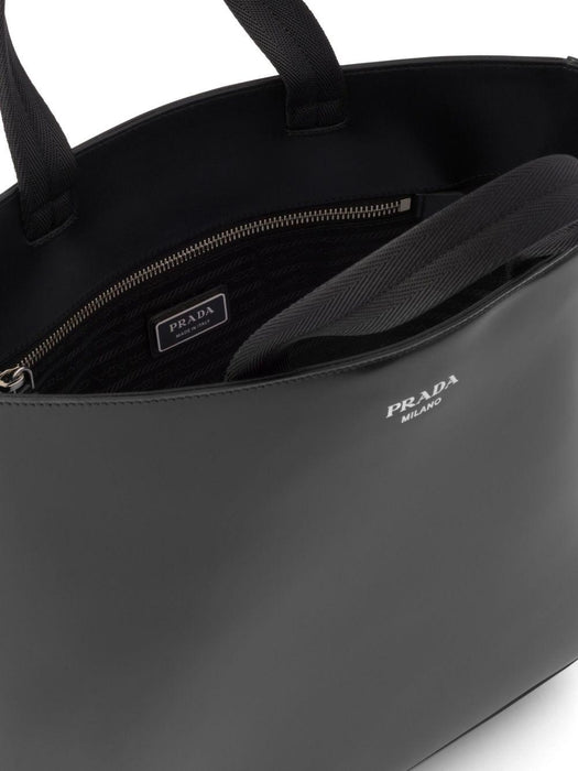 logo-stamp leather tote bag 2VG113 V OOO ZO6F0002 PRADA 