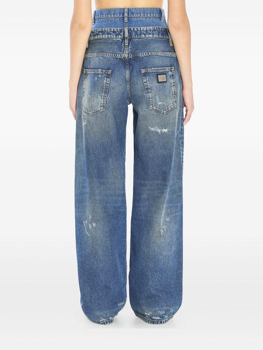 double-waist distressed jeans FTDGSD G8OH5S9001 DOLCE & GABBANA 