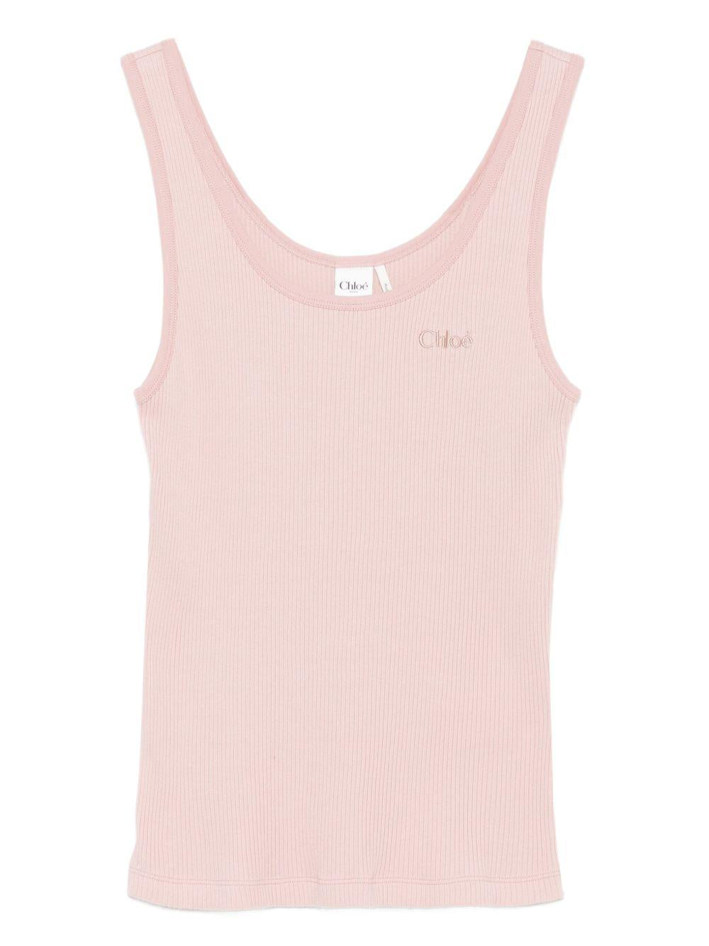 embroidered-logo tank top 25AJH12180 6K2 CHLOÉ 