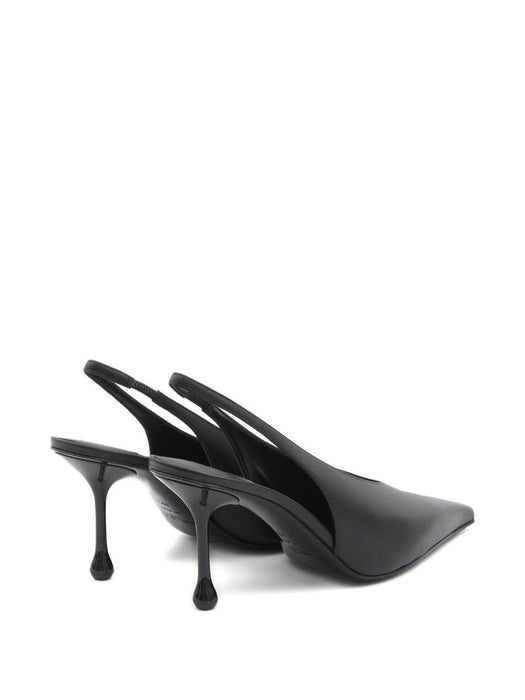 80mm Isa pointed-toe slingback pumps ISA 80 CLF BLACK JIMMY CHOO 