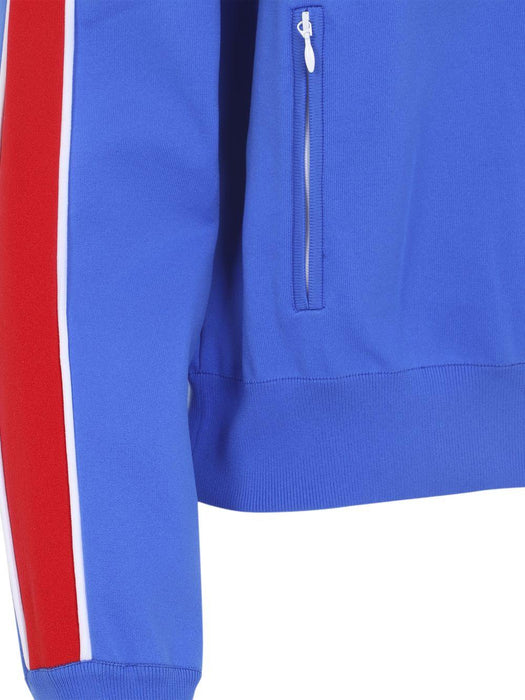 stripe zip-fastening sweatshirt MMF00V S OOO 148OF0Q0U MIU MIU 