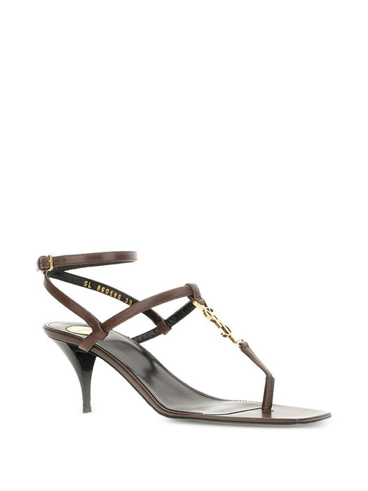 logo-detail heeled sandals 860586 25VAB2128 SAINT LAURENT 