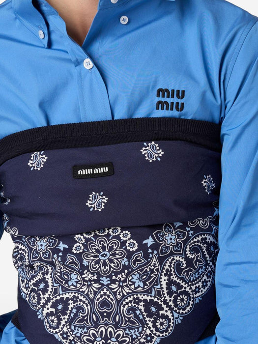 poplin bandana top MT2008 S OOO 17QIF0QV9 MIU MIU 