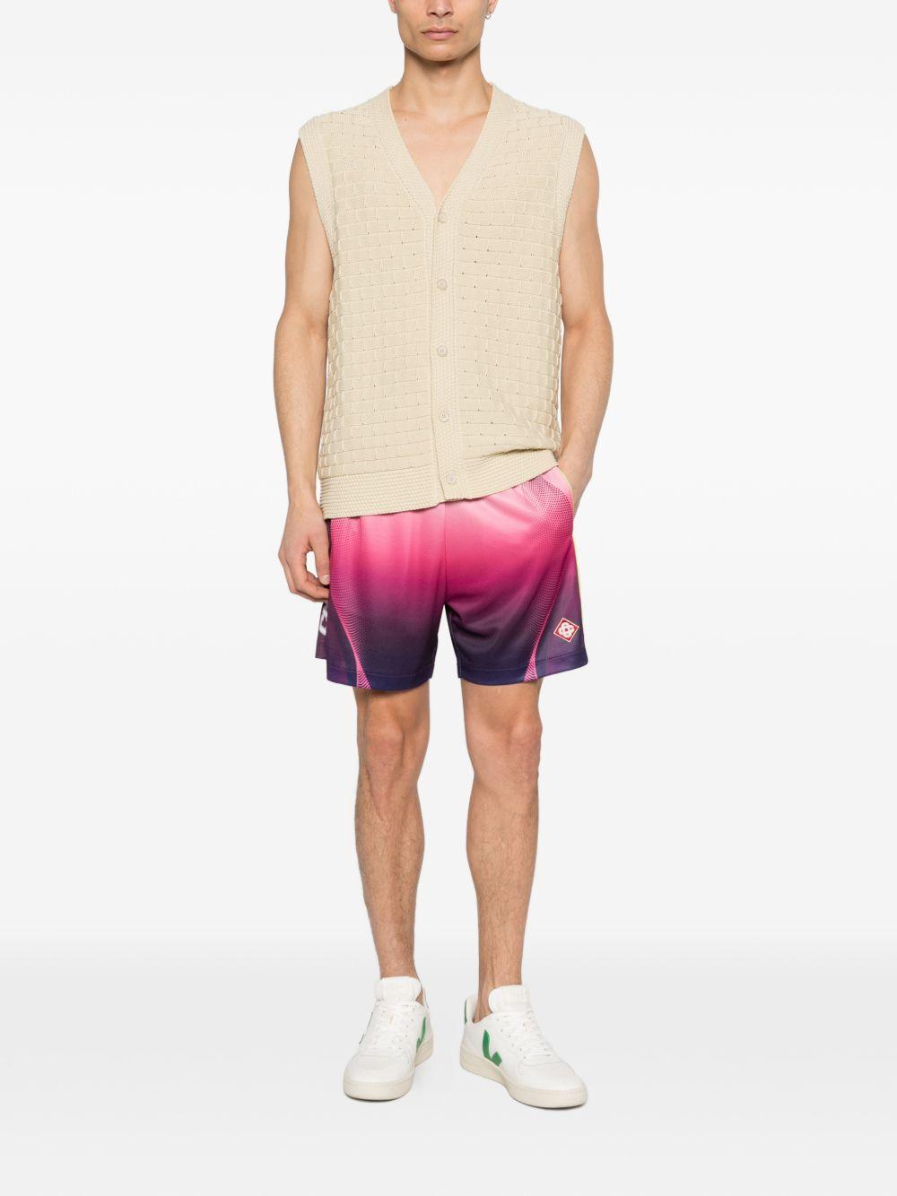 Aubergine gradient shorts M-SS26-JTR-253-01 SPORCHID CASABLANCA 