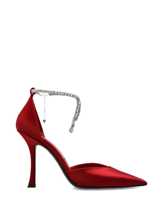 Stevie pumps STEVIE 100 SAT RUBY RED JIMMY CHOO 