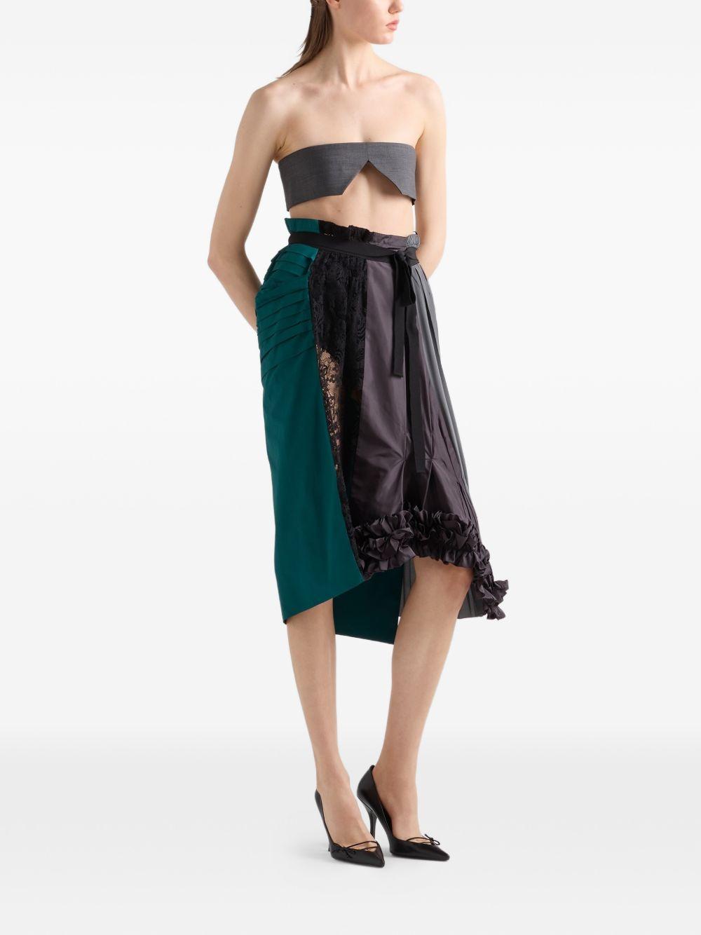 patchwork midi skirt P147IG S OOO 19QWF063H PRADA 