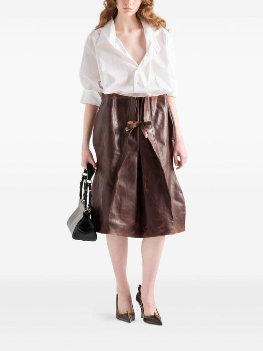 poplin button-fastening shirt P480I S OOO 1XV2F0009 PRADA 