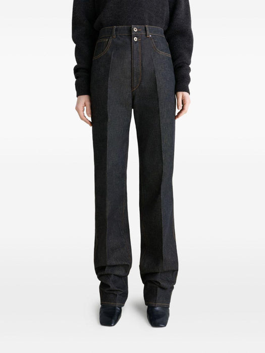 high-waisted pleated trousers<BR/><BR/> PA1229 LD1061BK965 LEMAIRE 