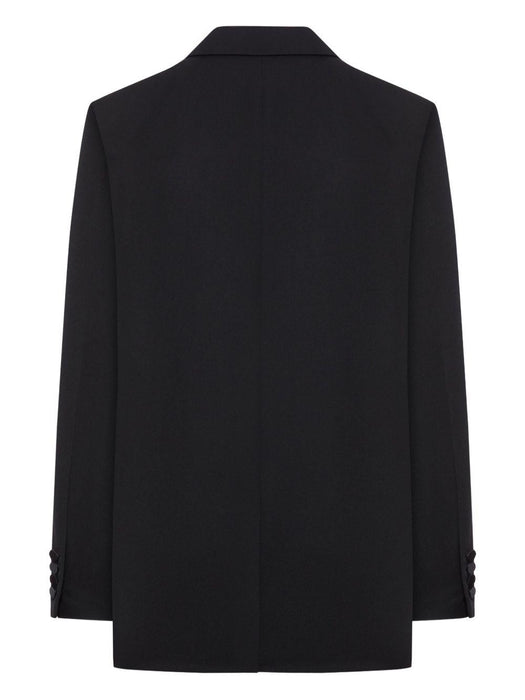 satin-lapels double-breasted blazer<BR/><BR/><BR/><BR/> 837658 Y7E631000 SAINT LAURENT 