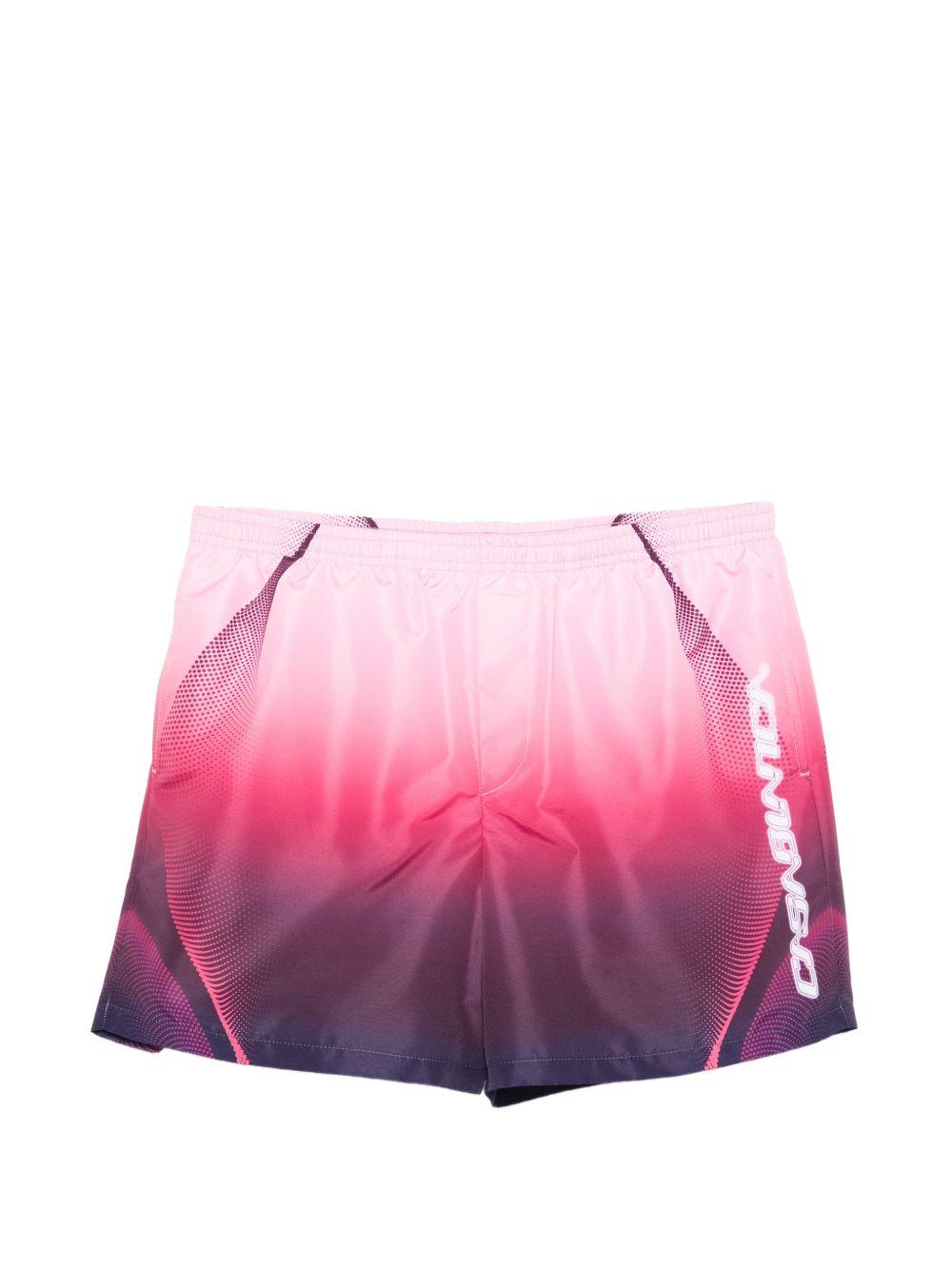 Aubergine Gradient Printed Swim Shorts M-SS26-TR-032-02 AUBERGINE GRADIENT CASABLANCA 