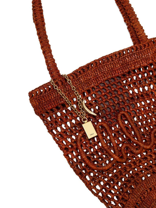 crochet-detail tote bag 25AS903P08 26M CHLOÉ 
