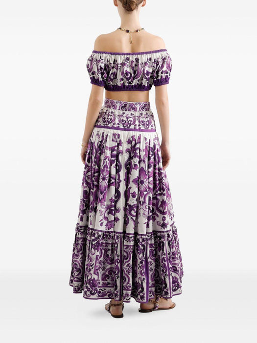 Majolica-print maxi skirt F4CX0T HH5EWIP3TN DOLCE & GABBANA 
