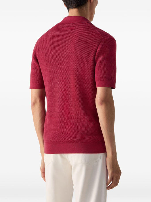 Textured polo shirt UHC26A3 C31R09 ZEGNA 