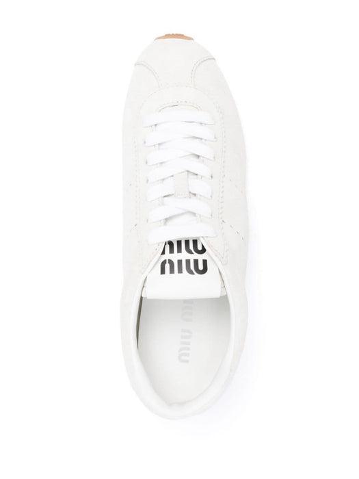 suede lace-up sneakers 5E114E F 005 054F0009 MIU MIU 