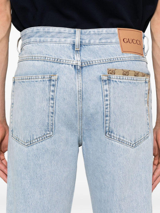 GG canvas insert jeans 835219 XDDCY4452 GUCCI 
