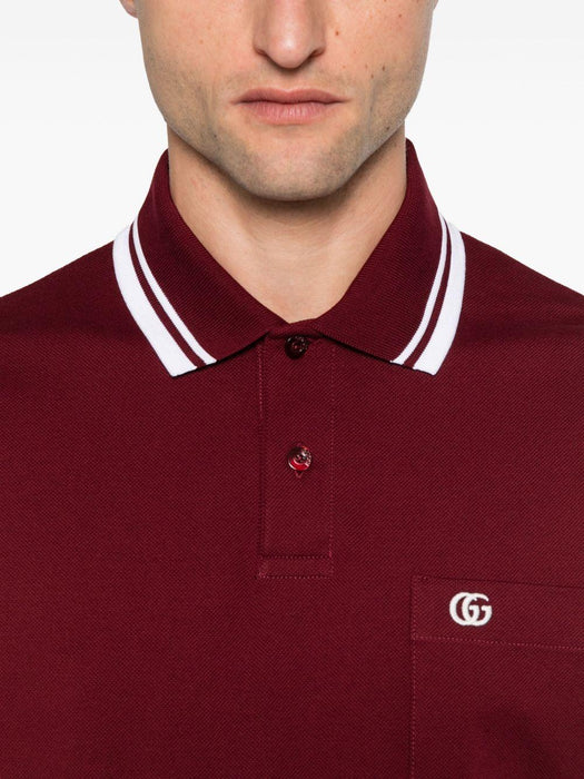 tipped-collar polo shirt<BR/><BR/> 795174 XJHHM6207 GUCCI 