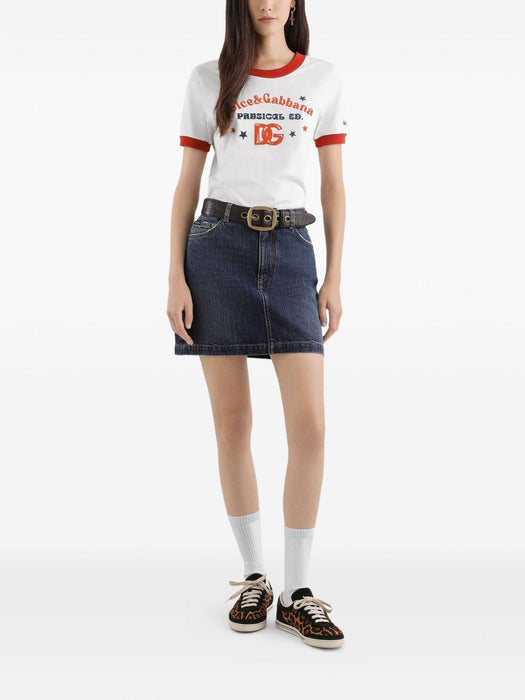 logo-print cotton T-shirt F8N08T GDDNGW0001 DOLCE & GABBANA 