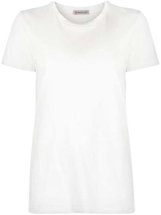 Logo-patch ribbed T-shirt L10938C73200 V8058033 MONCLER 