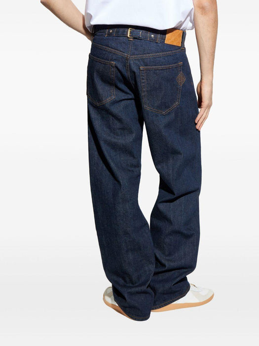 logo-patch jeans MPF25-TR-330-01 INDIGO CASABLANCA 
