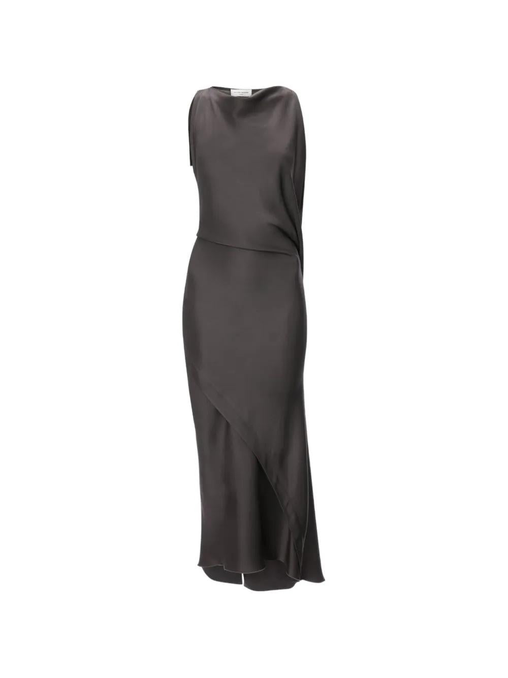 Kyra Asymmetric Midi Dress 1326WDR007612A 9889 VICTORIA BECKHAM 