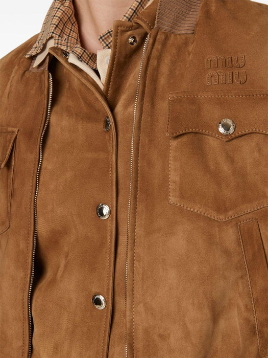 suede nappa leather jacket MPV900 S OOO 104RF0418 MIU MIU 