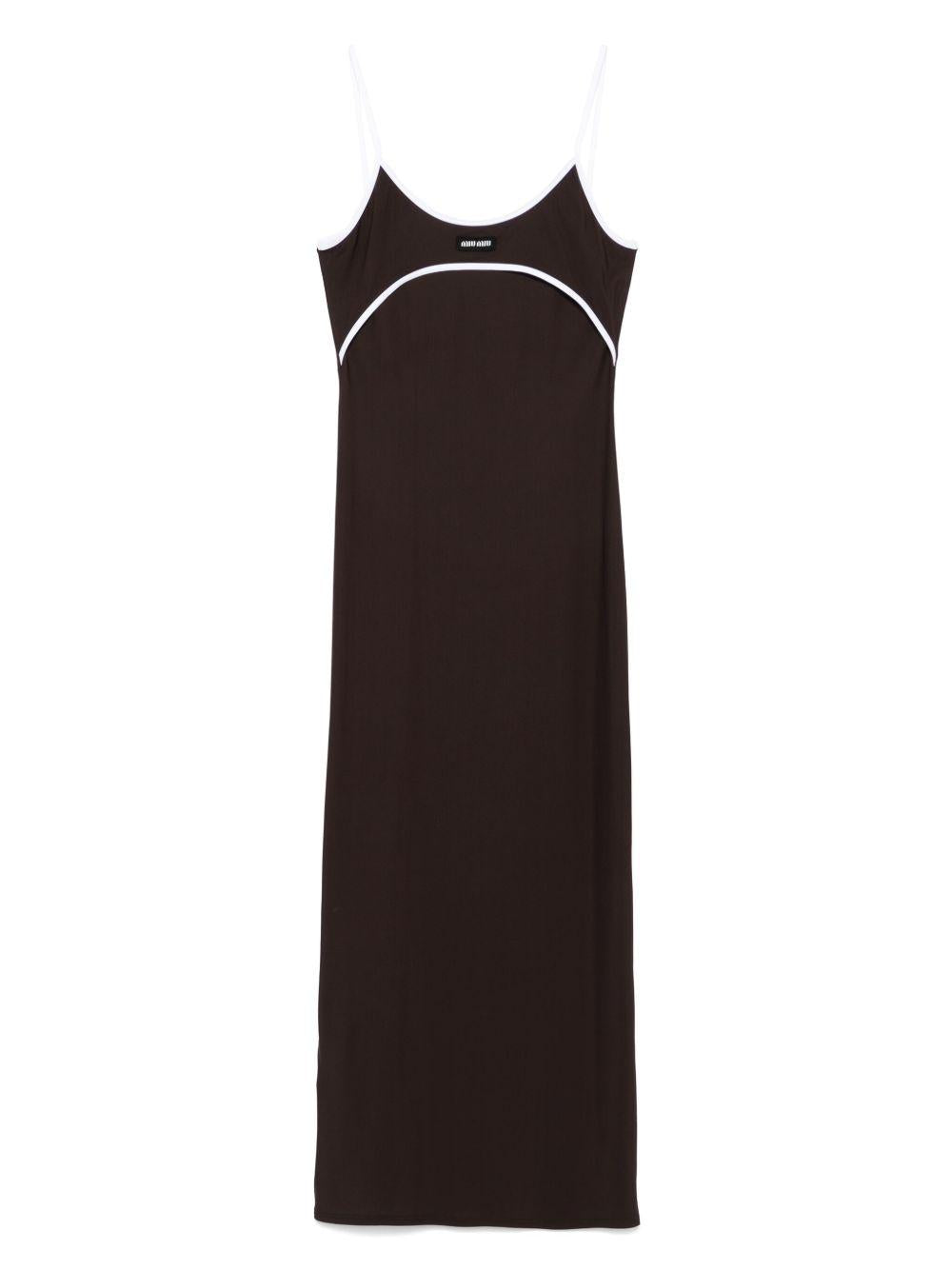 Jersey Dress MF5683 S OOO 122RF0G8A MIU MIU 