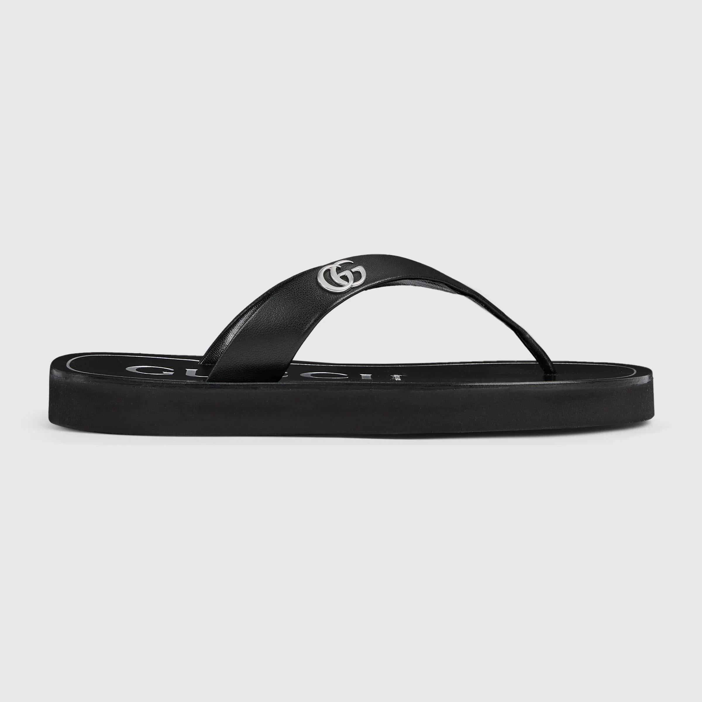 Women's thong sandal with Double G 854812 0R0001000 GUCCI 